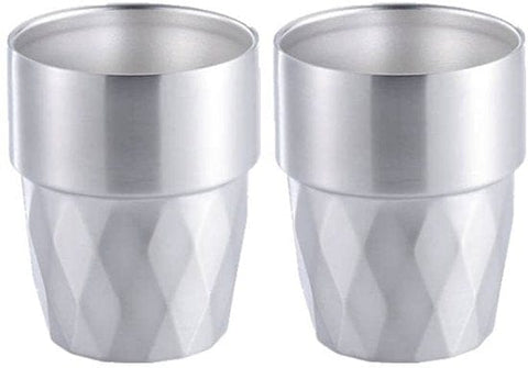 Darrahopens Home & Garden > Kitchenware > Drinkware Mugs - 2-piece set - Stainless steel mugs - Double-walled water mugs made of 304 stainless steel - Beer mugs - Coffee mugs