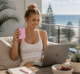 Darrahopens Home & Garden > Kitchenware > Drinkware Pink 304 Stainless Steel Magnetic Hanging Water Bottle, 12.17 oz Double-Wall Insulated Coffee/Milk Cup with Magnetic Coaster