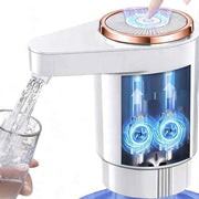 Darrahopens Home & Garden > Kitchenware > Drinkware Portable Electric Water Bottle Pump Automatic Dispenser For Home Kitchen Camping - White