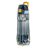 Darrahopens Home & Garden > Kitchenware > Drinkware Portable Sport Water Bottle with Handle – Large Capacity Fitness Water Bottle for Gym, Hiking, Cycling, Outdoor Use – BPA-Free & Leak-Proof (Gray,750ml)