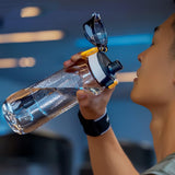 Darrahopens Home & Garden > Kitchenware > Drinkware Portable Sport Water Bottle with Handle – Large Capacity Fitness Water Bottle for Gym, Hiking, Cycling, Outdoor Use – BPA-Free & Leak-Proof (Green,1000ml)