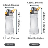 Darrahopens Home & Garden > Kitchenware > Drinkware Portable Sport Water Bottle with Handle – Large Capacity Fitness Water Bottle for Gym, Hiking, Cycling, Outdoor Use – BPA-Free & Leak-Proof (Green,750ml)