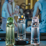 Darrahopens Home & Garden > Kitchenware > Drinkware Portable Sport Water Bottle with Handle – Large Capacity Fitness Water Bottle for Gym, Hiking, Cycling, Outdoor Use – BPA-Free & Leak-Proof (Green,750ml)