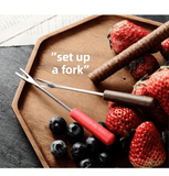 Darrahopens Home & Garden > Kitchenware > Drinkware Red European Style Ceramic Chocolate & Cheese Melter Set - 200ml Mini Melting Mug & Fork