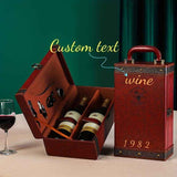 Darrahopens Home & Garden > Kitchenware > Drinkware Red wine gift box, wine accessories, personalized wine box, custom text wine box, wine cooling barrels, Australia wine gift