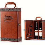 Darrahopens Home & Garden > Kitchenware > Drinkware Red wine gift box, wine accessories, personalized wine box, custom text wine box, wine cooling barrels, Australia wine gift