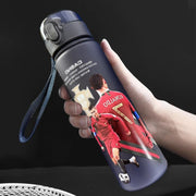 Darrahopens Home & Garden > Kitchenware > Drinkware Ronaldo Sport Water Bottle with Blender Ball - BPA-Free Protein Shaker Cup B 560ml