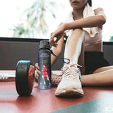 Darrahopens Home & Garden > Kitchenware > Drinkware Ronaldo Sport Water Bottle with Blender Ball - BPA-Free Protein Shaker Cup B 560ml