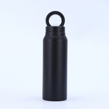 Darrahopens Home & Garden > Kitchenware > Drinkware Stainless Steel Insulated Water Bottle with Integrated Magnetic Phone Stand - Black (24oz)