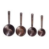 Darrahopens Home & Garden > Kitchenware > Drinkware Vintage Elegance: Antique Copper Stainless Steel Measuring Cup Set