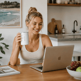 Darrahopens Home & Garden > Kitchenware > Drinkware White 304 Stainless Steel Magnetic Hanging Water Bottle, 12.17 oz Double-Wall Insulated Coffee/Milk Cup with Magnetic Coaster