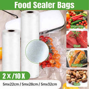Darrahopens Home & Garden > Kitchenware > Food Storage 1-10x Commercial Heat-Resistant Vacuum Sealer Rolls for Food Storage - 2 Rolls (22cm x 5m) In Australia - Darrahopens