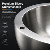 Darrahopens Home & Garden > Kitchenware > Food Storage 1 Pack Dip Chiller Bowl, 70oz Stainless Steel Double Walled Insulated Ice Serving Bowl for Parties Salsa, Guacamole, Condiments, Sauces, Salad & Food Hot or Cold In Australia - Darrahopens