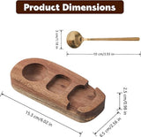 Darrahopens Home & Garden > Kitchenware > Food Storage 1 set - Wooden egg holder - with spoon - Stylish tray - Sturdy design - Suitable for breakfast, brunch, picnic and everyday use