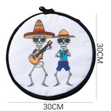 Darrahopens Home & Garden > Kitchenware > Food Storage 2-Pack 12-Inch Tortilla Warmer Pouch for Soft Tacos, Pancakes & Potatoes (30x30cm, Style 1)
