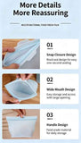 Darrahopens Home & Garden > Kitchenware > Food Storage 2 Pack Food-Grade Silicone Food Storage Bags, Clear, 1500ml In Australia - Darrahopens