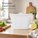 Darrahopens Home & Garden > Kitchenware > Food Storage 2 Pack Food-Grade Silicone Food Storage Bags, Clear, 1500ml In Australia - Darrahopens