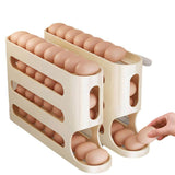 Darrahopens Home & Garden > Kitchenware > Food Storage 2pcs 4 Tier Slide Egg Organizer Storage Box Ladder Design for Egg Carton Holder