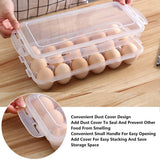 Darrahopens Home & Garden > Kitchenware > Food Storage 2x Eggs Keeper Trays 18 Slots Storage Box Containers Kitchen Refrigerator Holder