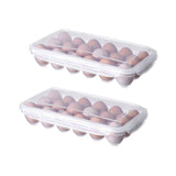 Darrahopens Home & Garden > Kitchenware > Food Storage 2x Eggs Keeper Trays 18 Slots Storage Box Containers Kitchen Refrigerator Holder