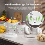 Darrahopens Home & Garden > Kitchenware > Food Storage 3 pcs Galvanised Iron Fruit Vegetable Storage Tins
