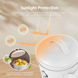 Darrahopens Home & Garden > Kitchenware > Food Storage 3 pcs Galvanised Iron Fruit Vegetable Storage Tins