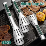 Darrahopens Home & Garden > Kitchenware > Food Storage 3pcs Stainless Steel Food Holders Kitchen Grill Steak Food Holder Cooking Tools