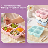 Darrahopens Home & Garden > Kitchenware > Food Storage 4-pack snack boxes with compartments, snack containers for kids and adults, 4-compartment bento lunch boxes