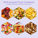 Darrahopens Home & Garden > Kitchenware > Food Storage 4-pack snack boxes with compartments, snack containers for kids and adults, 4-compartment bento lunch boxes