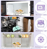 Darrahopens Home & Garden > Kitchenware > Food Storage 4-pack snack boxes with compartments, snack containers for kids and adults, 4-compartment bento lunch boxes