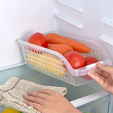 Darrahopens Home & Garden > Kitchenware > Food Storage 4pcs Refrigerator Storage Box Transparent Plastic Household Organizer Kitchen