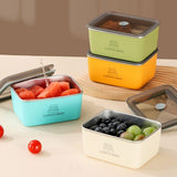 Darrahopens Home & Garden > Kitchenware > Food Storage 4pcs Sealed Crisper Food Storage Container Set Bento Box Refrigerator Organizer