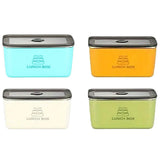 Darrahopens Home & Garden > Kitchenware > Food Storage 4pcs Sealed Crisper Food Storage Container Set Bento Box Refrigerator Organizer
