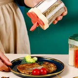 Darrahopens Home & Garden > Kitchenware > Food Storage 5-In-1 Portable Spice Container, For Home Kitchen, Kitchen Storage, Outdoor Camping Seasoning Storage,11*9cm,Red In Australia - Darrahopens