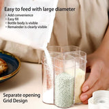 Darrahopens Home & Garden > Kitchenware > Food Storage 5-In-1 Portable Spice Container, For Home Kitchen, Kitchen Storage, Outdoor Camping Seasoning Storage,11*9cm,Red In Australia - Darrahopens