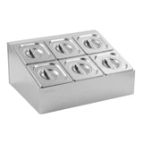 Darrahopens Home & Garden > Kitchenware > Food Storage 5-Star Chef 6 Pan Food Serving Display Container Stainless Steel Food Container Lids In Australia - Darrahopens