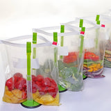 Darrahopens Home & Garden > Kitchenware > Food Storage 8PCS Kitchen Bag Holder Stand Plastic Storage Rack Food Storage Bag Organizer