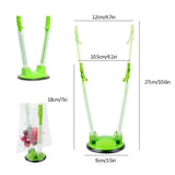 Darrahopens Home & Garden > Kitchenware > Food Storage 8PCS Kitchen Bag Holder Stand Plastic Storage Rack Food Storage Bag Organizer