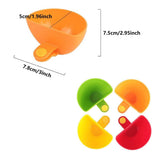 Darrahopens Home & Garden > Kitchenware > Food Storage 8PCS Plastic Salad Dressing Box Set Double Clip Bowl Snack Container with Spoon