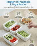 Darrahopens Home & Garden > Kitchenware > Food Storage Airtight 700ml Food Storage Container, 1-Pack – BPA-Free, Freezer & Microwave Safe with Soft-Seal Lid, Stackable for Fridge Organization, Ideal for Meal Prep, Leftovers, and Dry Goods (White)