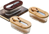 Darrahopens Home & Garden > Kitchenware > Food Storage Airtight Containers - Airtight Containers with Butter - Airtight Containers with Cheese - With Butter Knife - Unbreakable Glass Food Containers - With Silicone Sealing Ring - Kitchen Butter Container (Type A)
