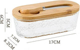 Darrahopens Home & Garden > Kitchenware > Food Storage Airtight Containers - Airtight Containers with Butter - Airtight Containers with Cheese - With Butter Knife - Unbreakable Glass Food Containers - With Silicone Sealing Ring - Kitchen Butter Container (Type A)