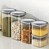 Darrahopens Home & Garden > Kitchenware > Food Storage airtight storage jars, coffee bean jars, stainless steel lid, glass jars with lids, square canisters, pantry organisation, kitchen storage Australia - Clear - Size 2pcs-700ml In Australia - Darrahopens