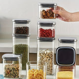Darrahopens Home & Garden > Kitchenware > Food Storage airtight storage jars, coffee bean jars, stainless steel lid, glass jars with lids, square canisters, pantry organisation, kitchen storage Australia - Clear - Size 2pcs-700ml In Australia - Darrahopens