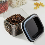 Darrahopens Home & Garden > Kitchenware > Food Storage airtight storage jars, coffee bean jars, stainless steel lid, glass jars with lids, square canisters, pantry organisation, kitchen storage Australia - Clear - Size 2pcs-700ml In Australia - Darrahopens