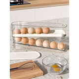 Darrahopens Home & Garden > Kitchenware > Food Storage Automatic Double-Layer Egg Holder – Freshness Keeper Sliding Container for 12-14 Eggs, Hinged Design Plastic Refrigerator Organizer（1Pcs） In Australia - Darrahopens