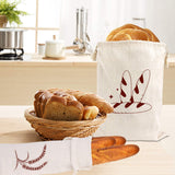 Darrahopens Home & Garden > Kitchenware > Food Storage Bread Bag | Pack of 4 - Reusable Bread Bags - Drawstring Bread Bags - Storage Bags - Washable Fabric Bread Bags - Breathable Cotton - For Homemade Bread, Baguettes, and Other Pastries (Coffee Brown)
