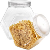 Darrahopens Home & Garden > Kitchenware > Food Storage Candy Jar with Lid - Clear Hexagonal Candy Display for Treats - Dog Treats - Craft & Sewing Supplies - Coffee Mugs - Laundry Bags - 2-Pack