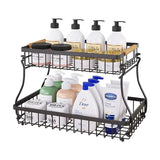 Darrahopens Home & Garden > Kitchenware > Food Storage CARLA HOME 2-Tier Fruit Basket Metal Storage Bowl Kitchen Counter Organizer with Handles for Fruits, Vegetables, Snacks & Bread