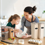 Darrahopens Home & Garden > Kitchenware > Food Storage CARLA HOME 8 Piece Airtight Food Storage Containers Set with Lids & Labels for Kitchen Storage